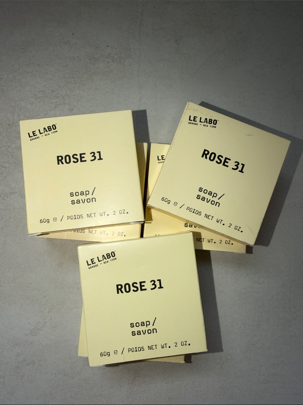 6 Le Labo Rose 31 Cream Soap 2oz 60g Lot Bundle Bulk Fairmont Hotel Amenity Toil